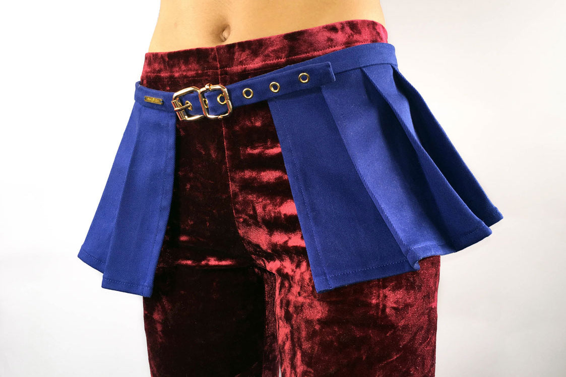 Peplum Skirt in Blue