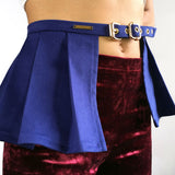 Peplum Skirt in Blue