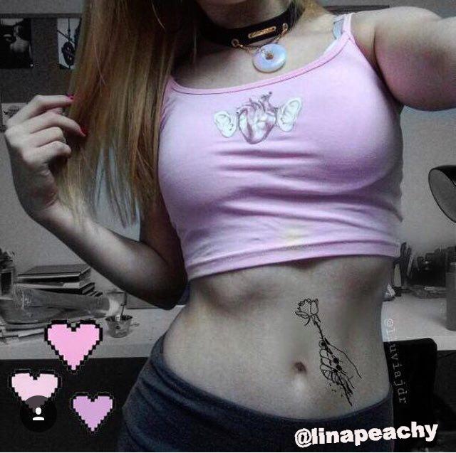 Listen To Your Heart - Crop Top @linapeachy